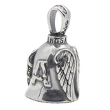 Angel Wings Bell Pendant Stainless Steel Feathers Unisex Jewelry