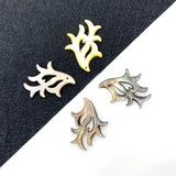 Natural Seawater Shell Branch Pendant 21x30mm for DIY Jewelry Making