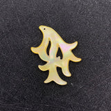 Natural Seawater Shell Branch Pendant 21x30mm for DIY Jewelry Making