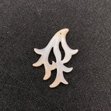 Natural Seawater Shell Branch Pendant 21x30mm for DIY Jewelry Making