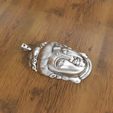 Solid Buddha Head Avalokitesvara Pendant Necklace for Men and Women