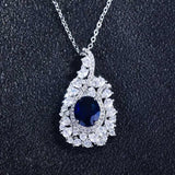 Europe America CZ Geometric Pendant Necklace High Anniversary Gift