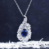 Europe America CZ Geometric Pendant Necklace High Anniversary Gift