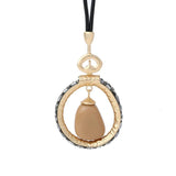 Vintage Long Chains Necklace for Women Suspension Geometric Pendants Jewelry