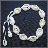 2pcs Knotted Mother of Pearl Shell Bracelets, Adjustable Size