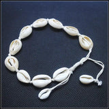 2pcs Knotted Mother of Pearl Shell Bracelets, Adjustable Size