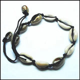 2pcs Knotted Mother of Pearl Shell Bracelets, Adjustable Size