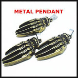 2PCS Men's Pendants Ghoul Hand Metal Size 20x43mm