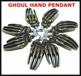 2PCS Men's Pendants Ghoul Hand Metal Size 20x43mm