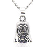 Motor Engine Bell Mens Pendant Stainless Steel Biker Pendant