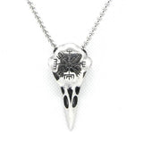 Bird Skull Pendant Stainless Steel Mens Pendant
