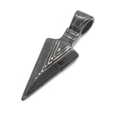 Golden Cone Pendant Man Necklace Stainless Steel