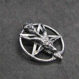 Star Leader Goat Pendant Stainless Steel Man Necklace