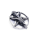 Star Leader Goat Pendant Stainless Steel Man Necklace