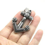 Skull Anchor Mens Pendant 316L Stainless Steel Hot Punk Pendant