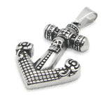 Skull Anchor Mens Pendant 316L Stainless Steel Hot Punk Pendant