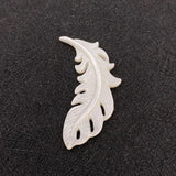 Seawater Shell Feather Pendant for Jewelry Making