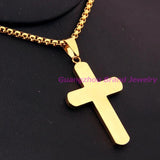 Classic Stainless Steel Cross Necklace For Men
