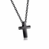 Romantic Small Cross Stainless Steel Pendant Necklaces For Women