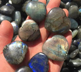 Labradorite Moonstone Sunstone Heart Pendant