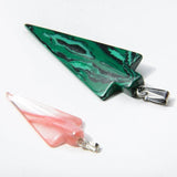 Rose Quart Arrow Pendant Necklace DIY Jewelry