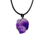 Amethyst Stone Natural Stone Necklace Pendant Locket Chain Jewelry