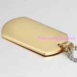 Polished Stainless Steel Pendant Necklace with Ball Chain