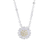 Daisy Pendants Necklace for Women Plating Chain KPOP Romantic Style