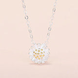 Daisy Pendants Necklace for Women Plating Chain KPOP Romantic Style