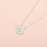 Daisy Pendants Necklace for Women Plating Chain KPOP Romantic Style