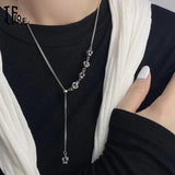 Vintage Crown Women Necklace Retro Sweater Chain Jewelry Grunge