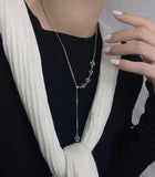 Vintage Crown Women Necklace Retro Sweater Chain Jewelry Grunge