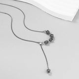 Vintage Crown Women Necklace Retro Sweater Chain Jewelry Grunge