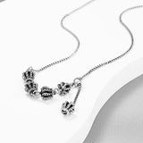 Vintage Crown Women Necklace Retro Sweater Chain Jewelry Grunge