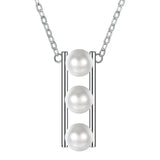 Faux Pearl Pendant Clavicle Necklace for Women