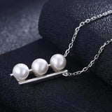 Faux Pearl Pendant Clavicle Necklace for Women