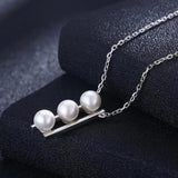 Faux Pearl Pendant Clavicle Necklace for Women