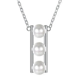Faux Pearl Pendant Clavicle Necklace for Women