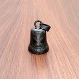 Punk Cross Biker Flame Bell Pendant 316L Stainless Steel Plated Jewelry