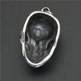 Flower Skull Pendant Stainless Steel Biker Skull Pendant