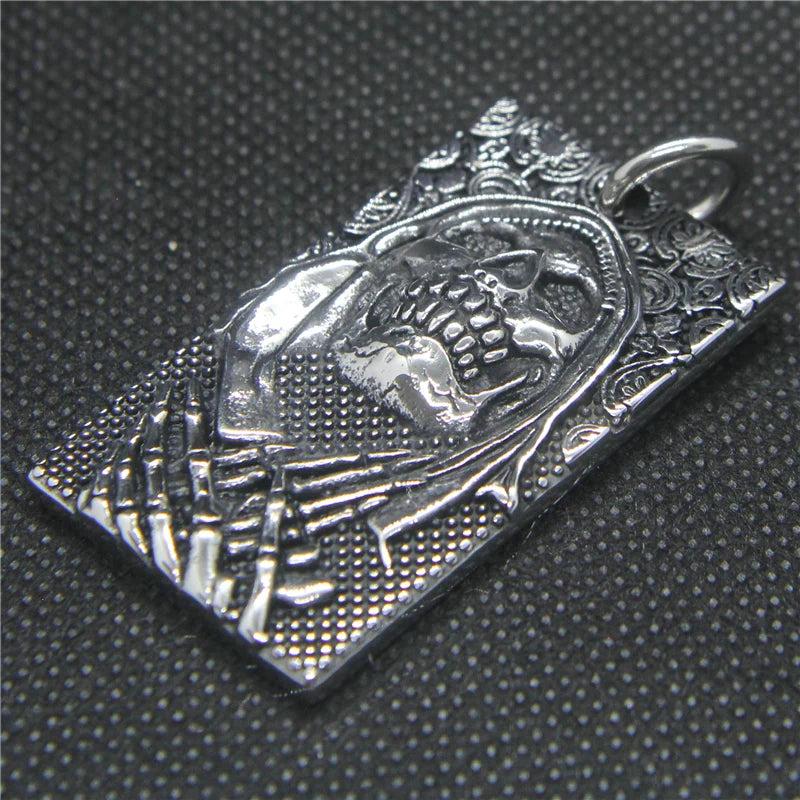 Big Claws Skull Pendant Stainless Steel Ghost Skull Biker Pendant