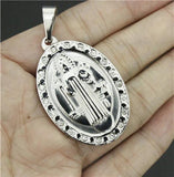 Golden Jesus Cross Pendant with Crystal Stones for Women and Men
