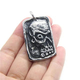 Ghost Skull Pendant Stainless Steel Mens Pendant