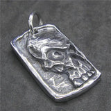 Ghost Skull Pendant Stainless Steel Mens Pendant