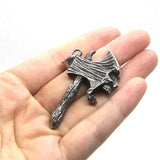 Fierce Skull Pendant Stainless Steel Mens Pendant