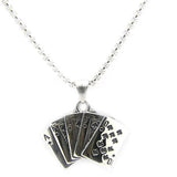 Poker Card Pendant Stainless Steel Mens Polishing Pendant