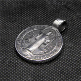 Polishing Priest Cross Pendant Stainless Steel Mens Pendant