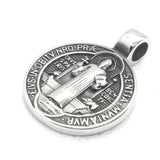 Polishing Priest Cross Pendant Stainless Steel Mens Pendant