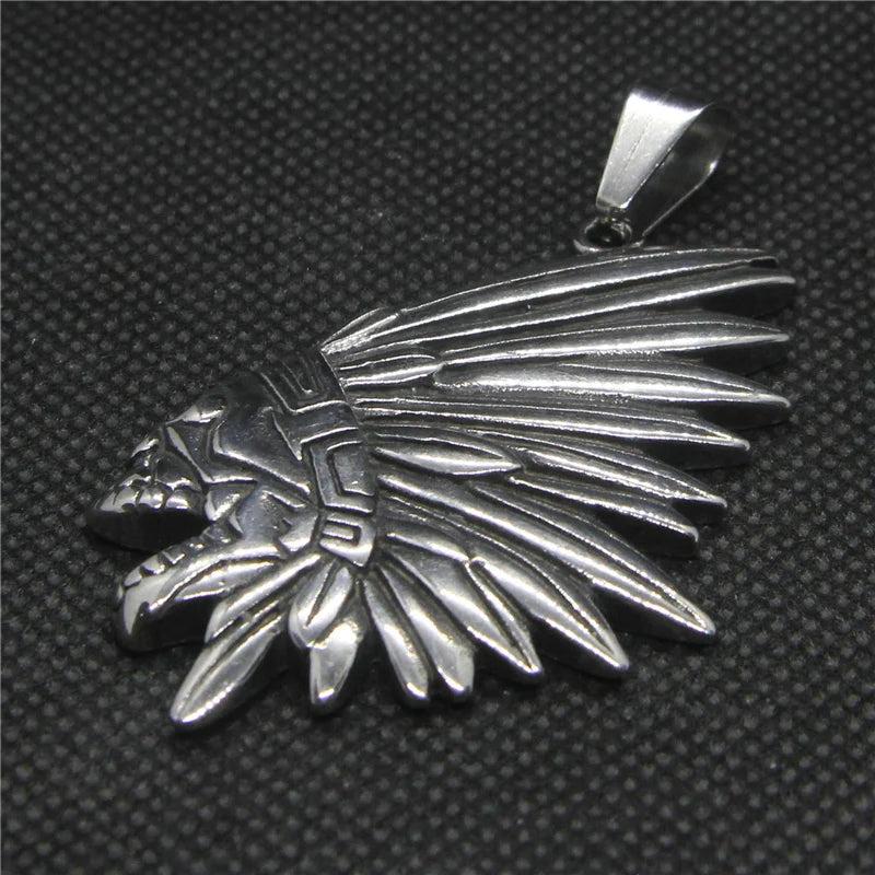 Indian Pendant Stainless Steel Mens Pendant