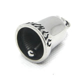Poker Bell Pendant Stainless Steel Necklace